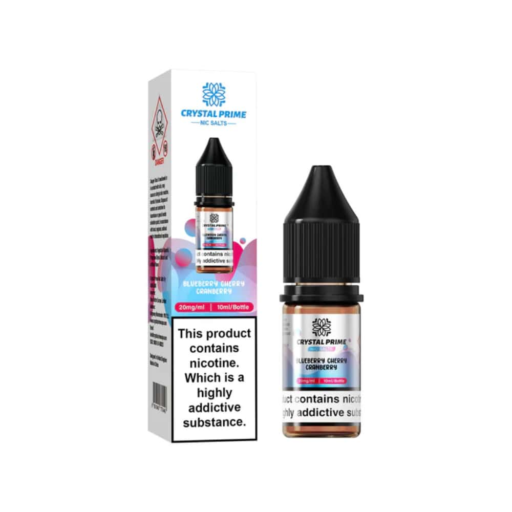Crystal Prime Nic Salts E-Liquids 10ml Box of 10
