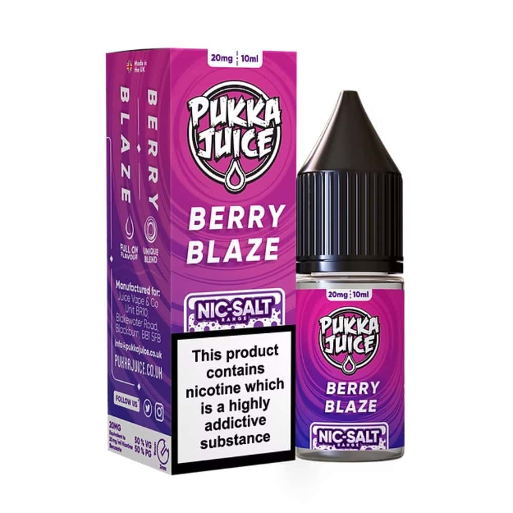 Pukka Juice Nic Salts e liquids 10ml Box of 10