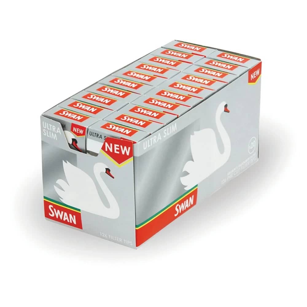Swan Ultra Slim Silver Tips - (Pack of 20)