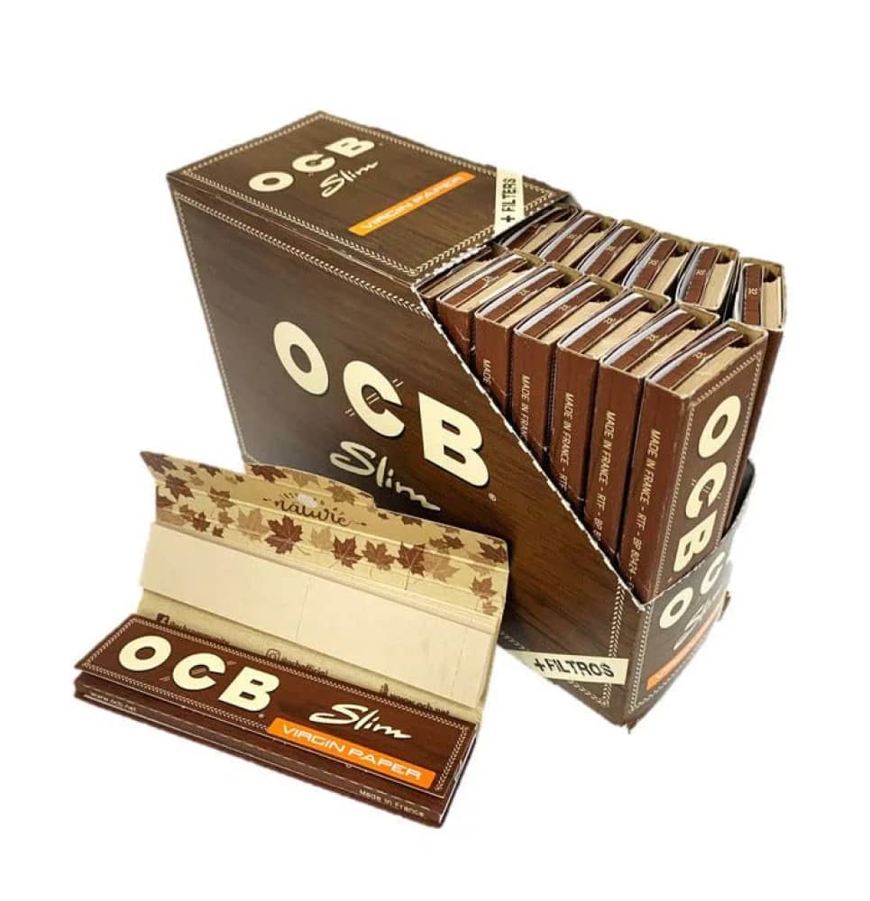 OCB Virgin King Size Slim Rolling Paper & Filters - (Pack of 32)