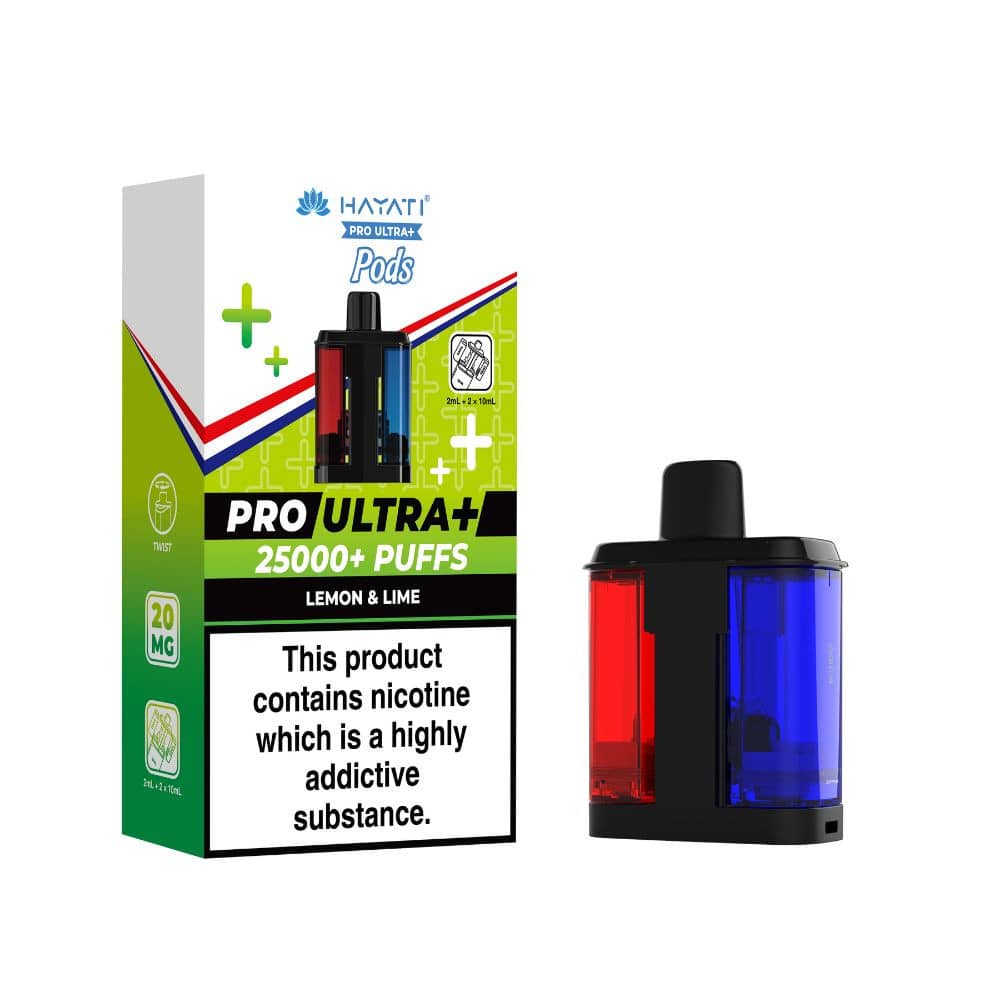 Hayati Pro Ultra Plus 25K Pods Pack of 5 Lemon & Lime