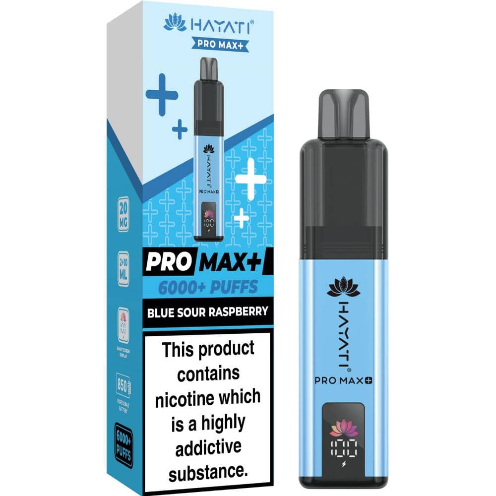 Hayati Pro Max Plus 6000 Vape Kit Box of 5 Blue Sour Raspberry