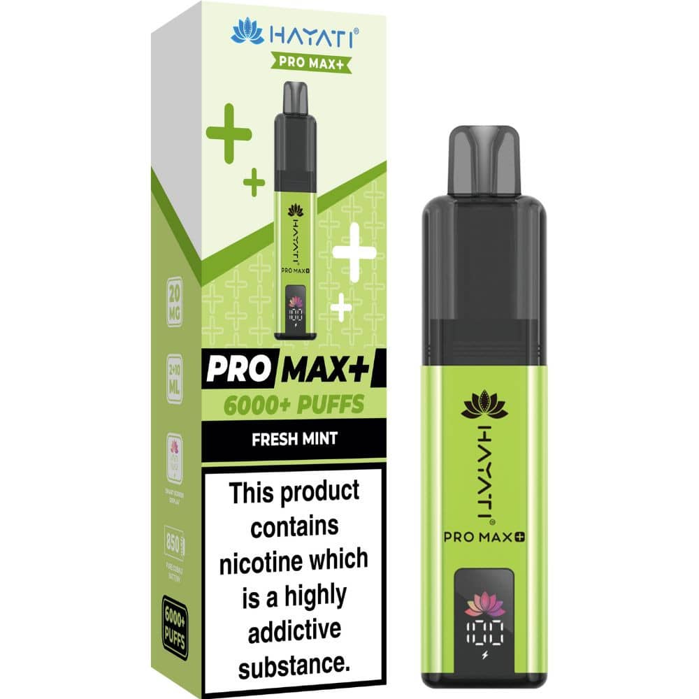 Hayati Pro Max Plus 6000 Vape Kit Box of 5 Fresh Mint