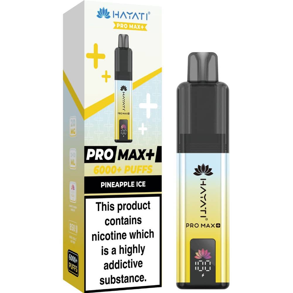 Hayati Pro Max Plus 6000 Vape Kit Box of 5 Pineapple Ice
