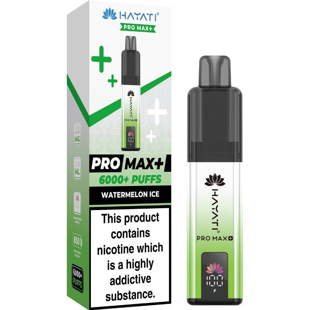 Hayati Pro Max Plus 6000 Vape Kit Box of 5 Watermelon Ice