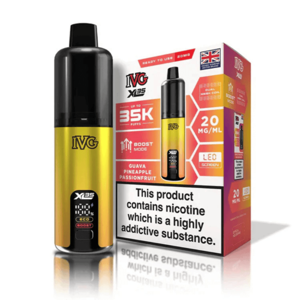 IVG XL 35k Prefilled Vape Kit Box of 5 Guava Pineapple Passionfruit