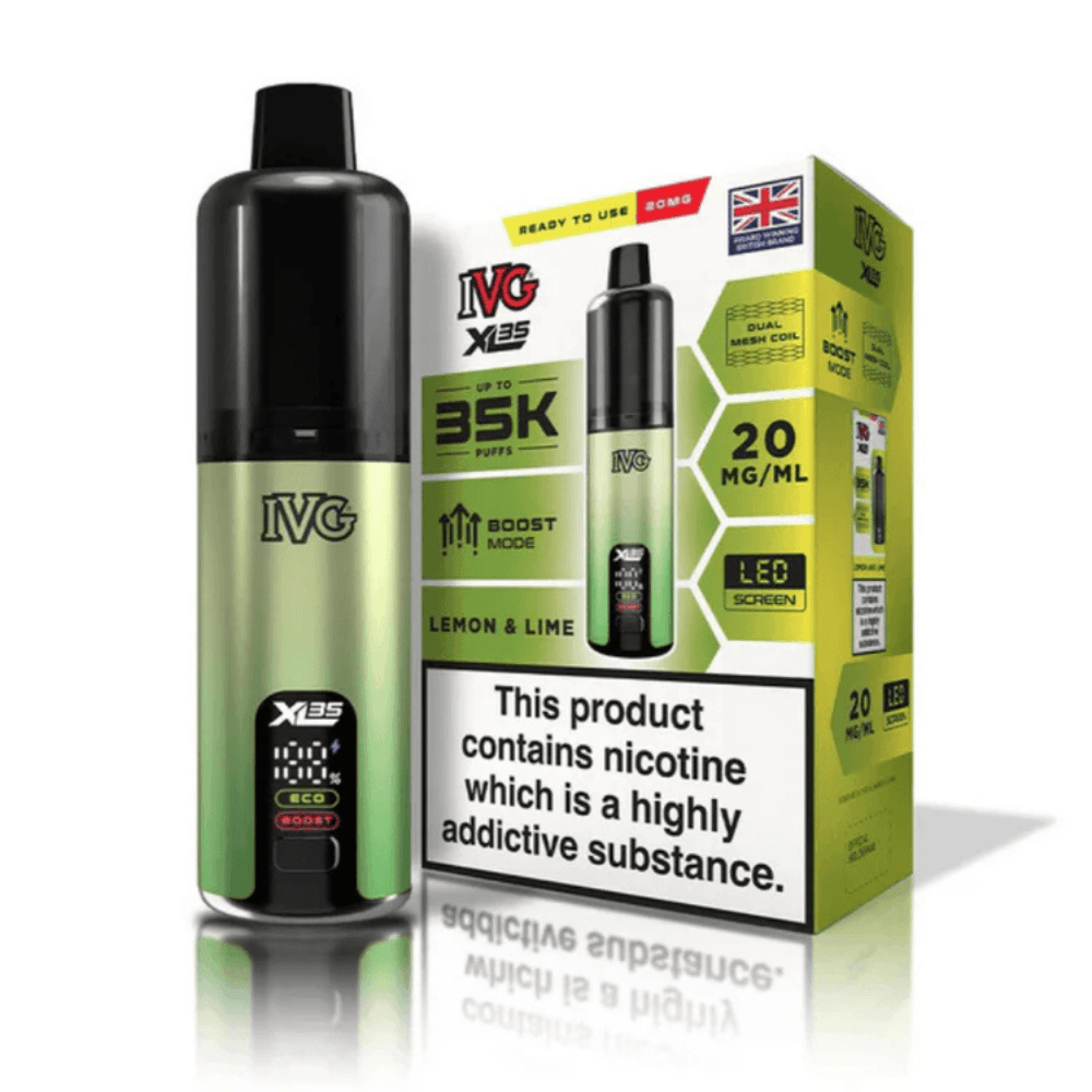 IVG XL 35k Prefilled Vape Kit Box of 5 Lemon & Lime