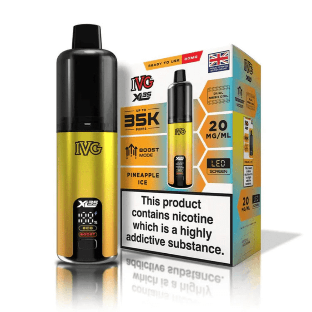 IVG XL 35k Prefilled Vape Kit Box of 5 Pineapple Ice