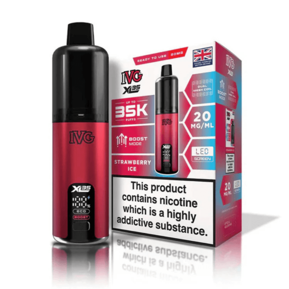 IVG XL 35k Prefilled Vape Kit Box of 5 Strawberry Ice