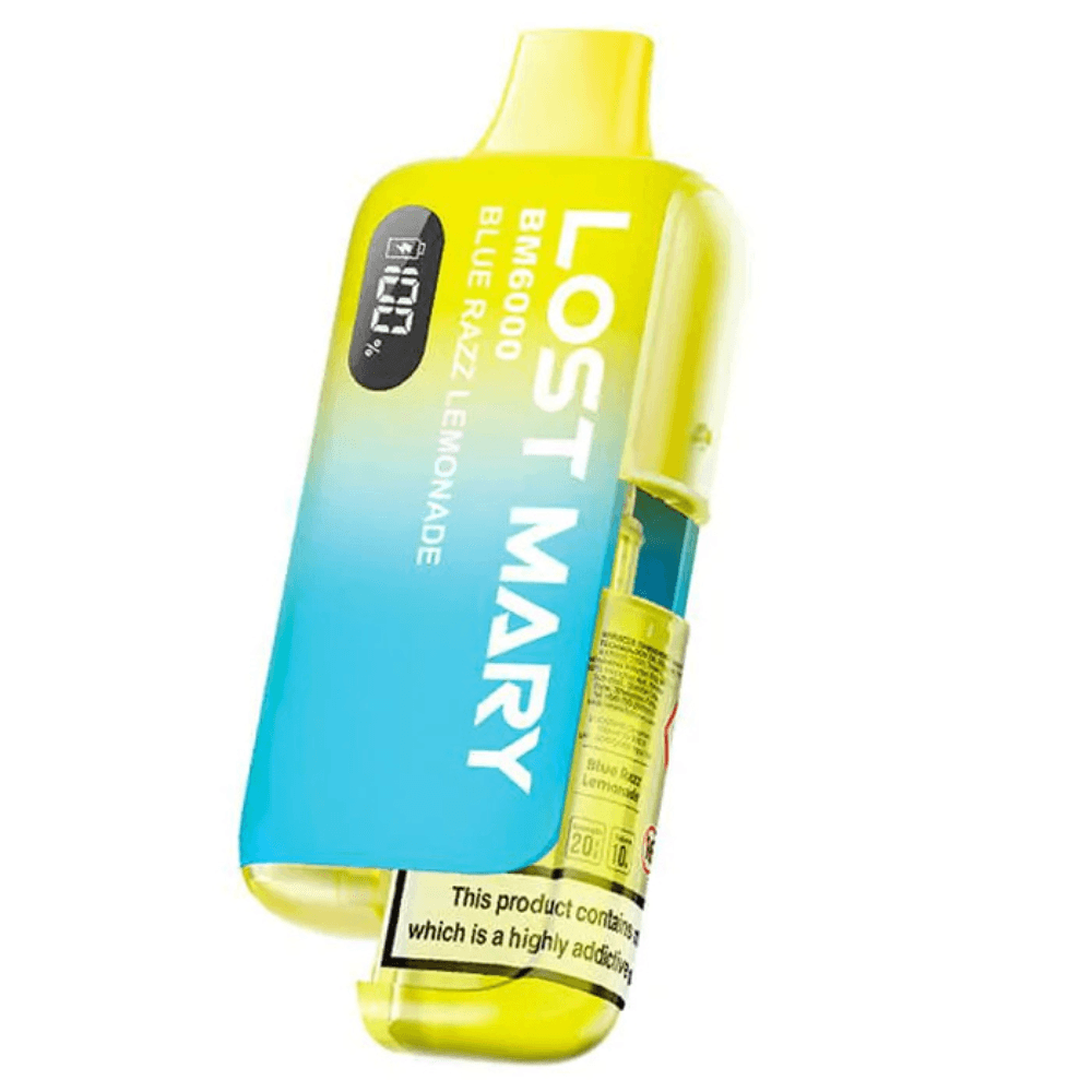 Lost Mary Bm6000 Vape Kit Box of 5 Blue Razz Lemonade