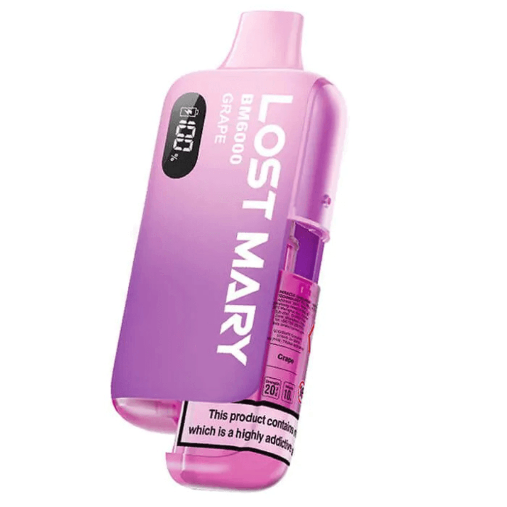 Lost Mary Bm6000 Vape Kit Box of 5 Grape