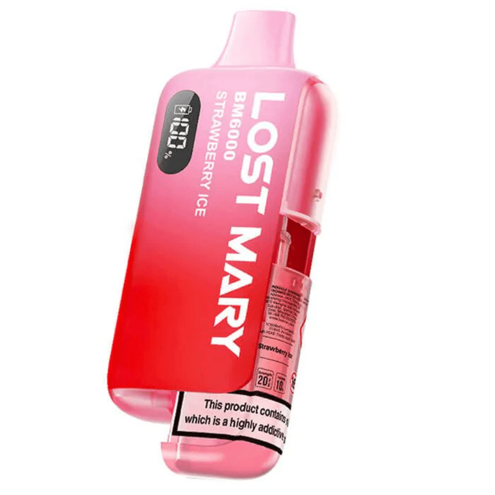 Lost Mary Bm6000 Vape Kit Box of 5 Strawberry Ice