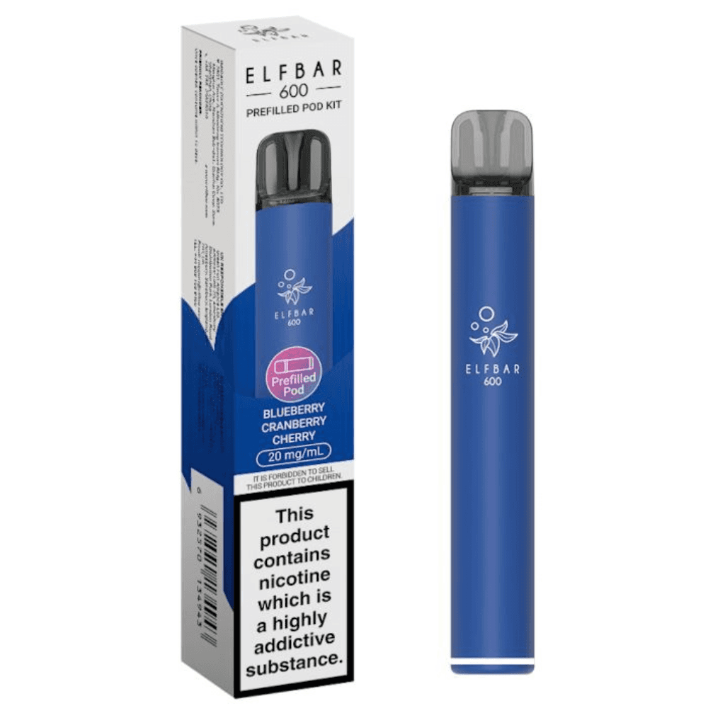 Ske Crystal Original 600 Vape Kit Box of 10 Blueberry Cranberry Cherry