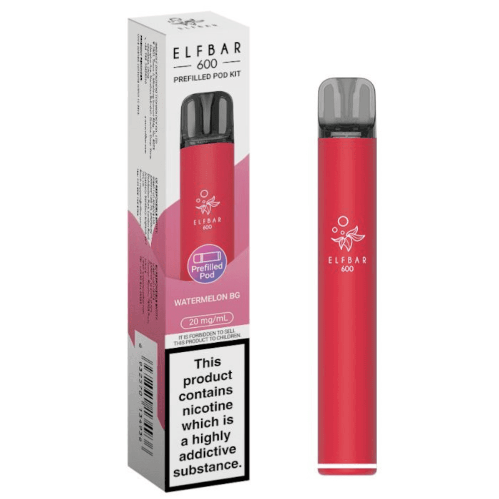 Ske Crystal Original 600 Vape Kit Box of 10 Watermelon BG