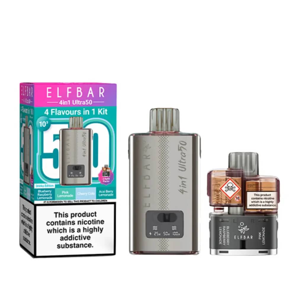 Elf Bar Ultra 50k Vape Kit Box of 5 Drinks Edition