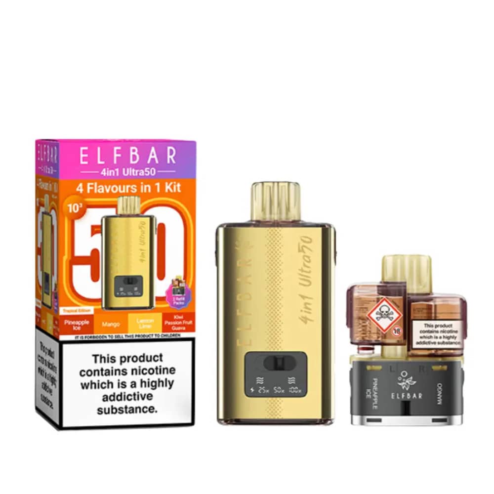 Elf Bar Ultra 50k Vape Kit Box of 5 Tropical Edition