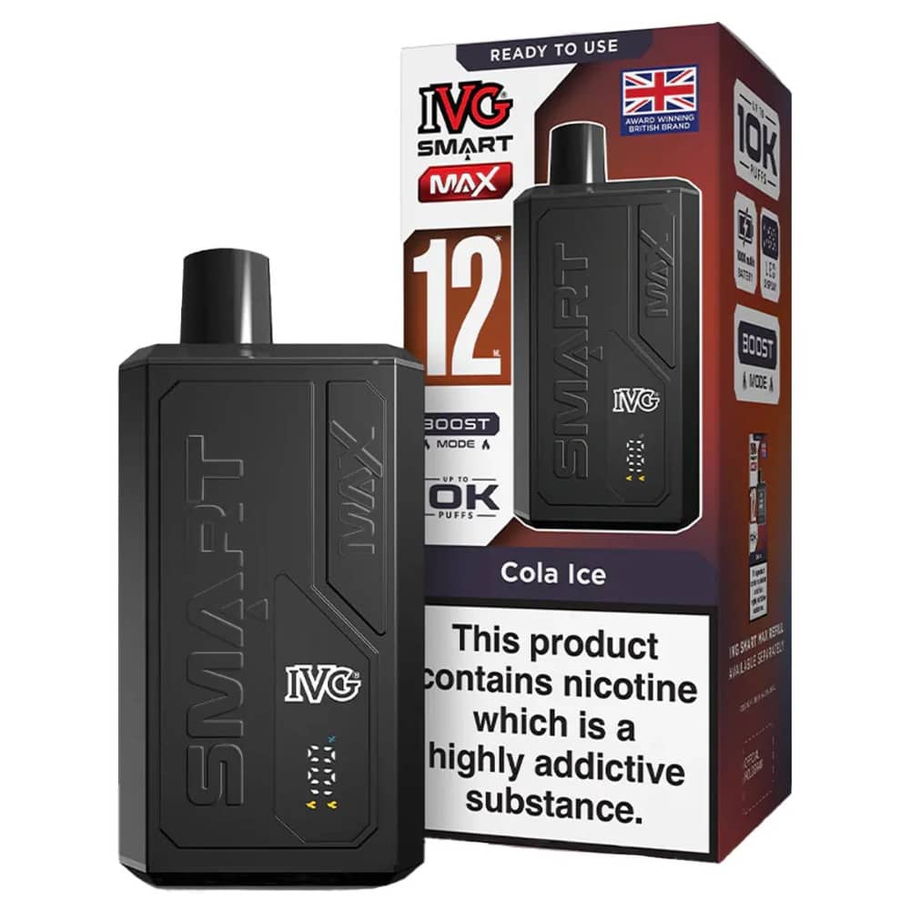 IVG Smart Max 10k Vape Kit Box of 5 Cola Ice