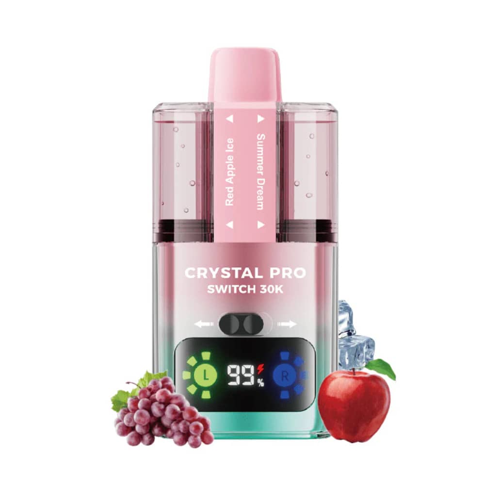 Crystal Pro Switch 30k Vape Kit Box of 5 Red Apple Ice / Summer Dream