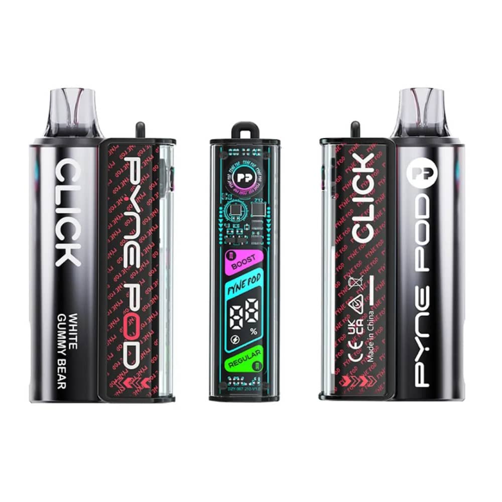 Pyne Pod Click 10k Vape Kit Box of 5 White Gummy Bear
