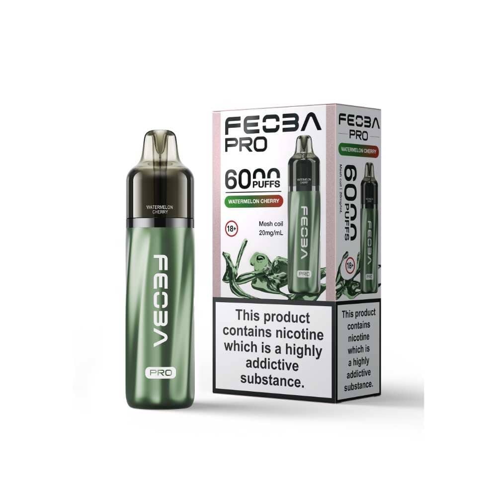 Feoba Pro Plus 6000 Vape Kit Box of 5 Watermelon Cherry