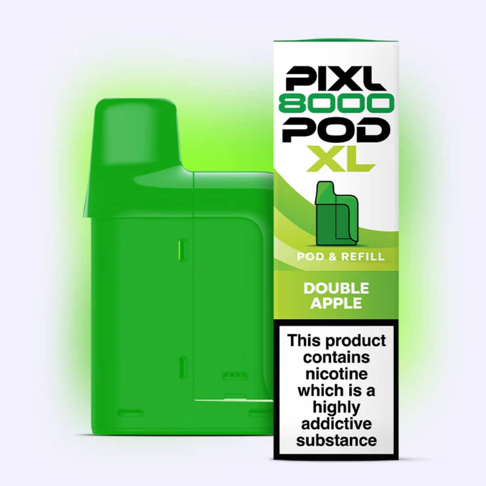 Pixl 8000 Prefilled Pods Pack of 5 Double Apple
