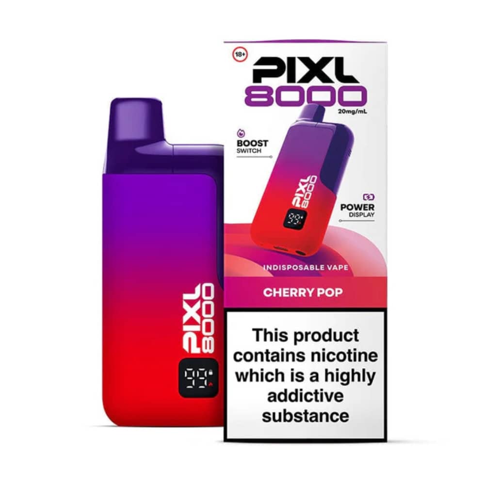 Pixl 8000 Prefilled Vape Kit Box of 5 Cherry Pop