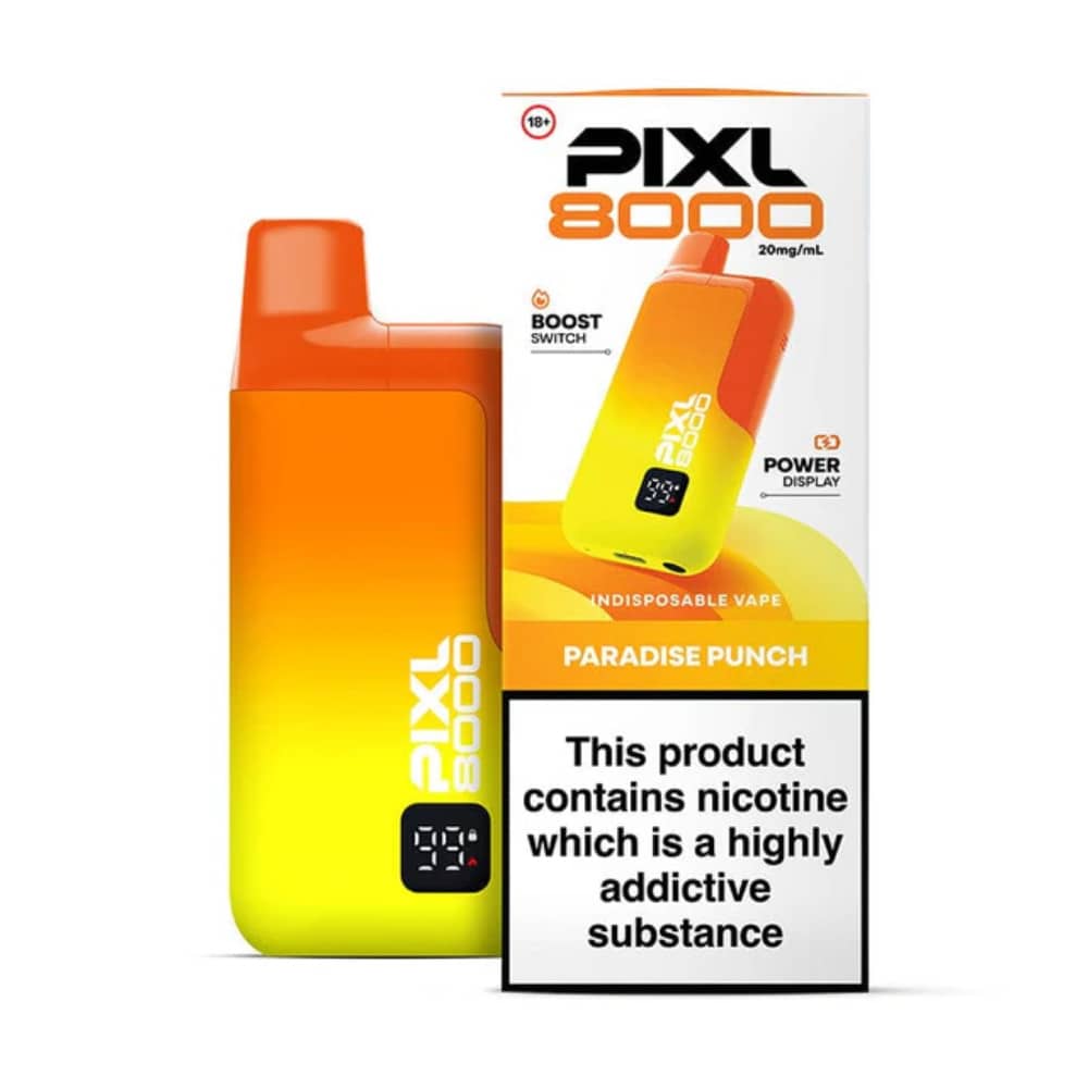 Pixl 8000 Prefilled Vape Kit Box of 5 Paradise Punch