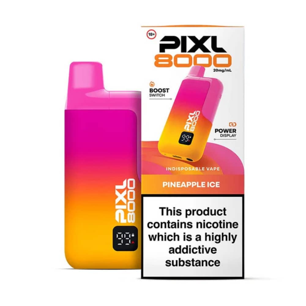 Pixl 8000 Prefilled Vape Kit Box of 5 Pineapple Ice