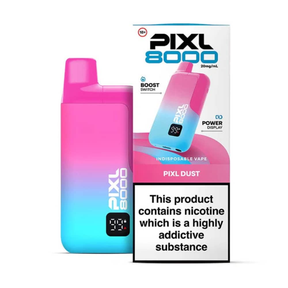Pixl 8000 Prefilled Vape Kit Box of 5 Pixl Dust