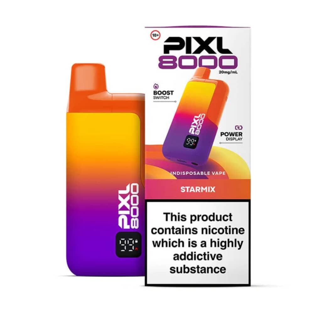 Pixl 8000 Prefilled Vape Kit Box of 5 Starmix