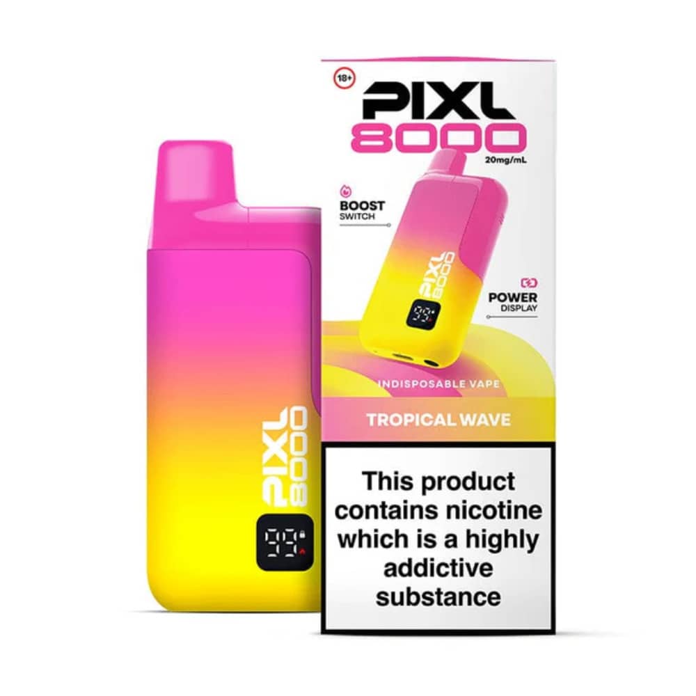 Pixl 8000 Prefilled Vape Kit Box of 5 Tropical Wave
