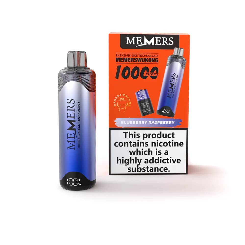 Memers Wukong V10000 Vape Kit Box of 5 Blueberry Raspberry