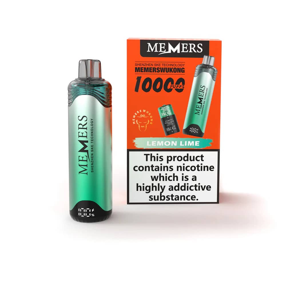 Memers Wukong V10000 Vape Kit Box of 5 Lemon Lime