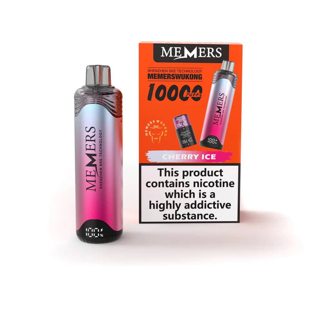 Memers Wukong V10000 Vape Kit Box of 5 Cherry Ice