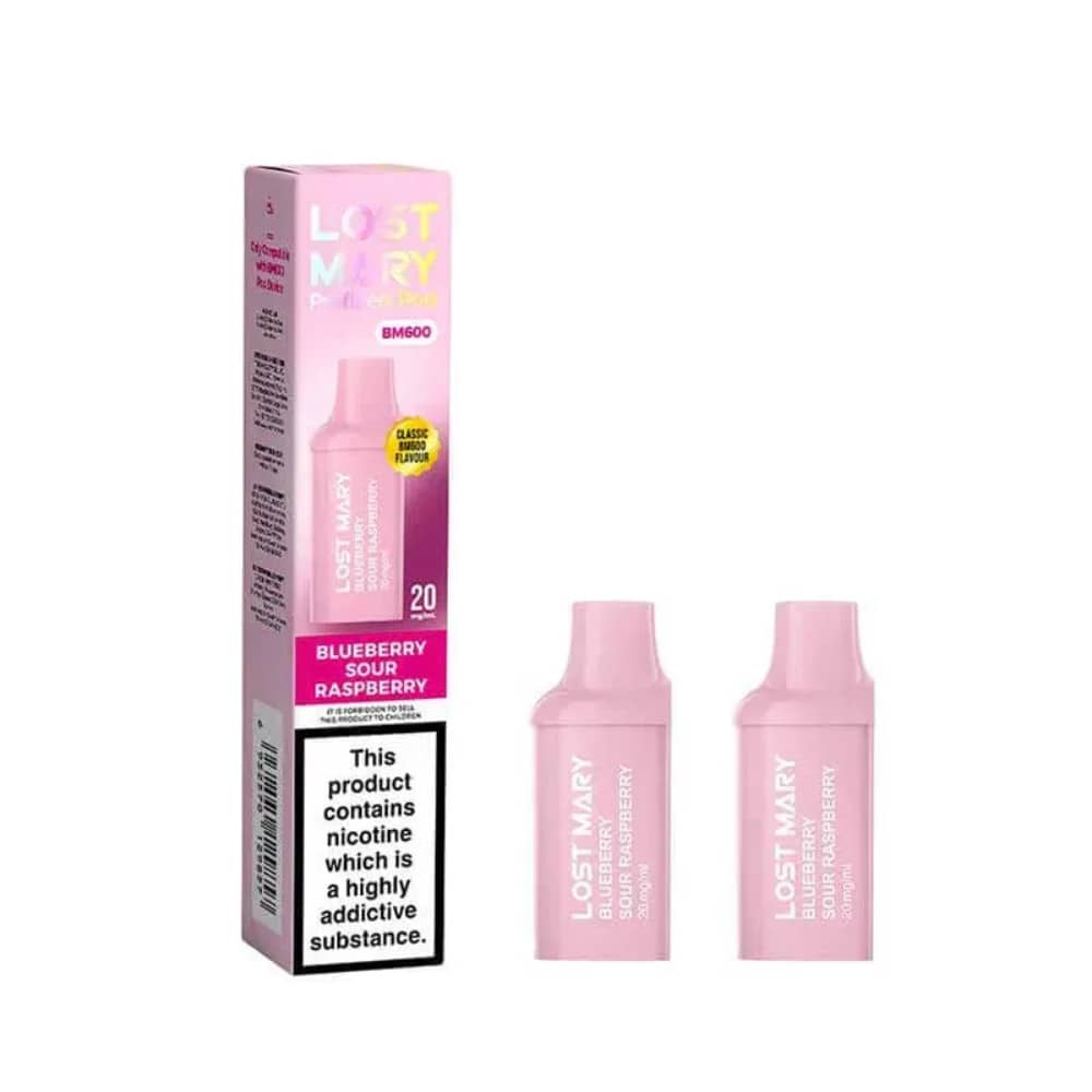 Lost Mary Bm6000 Pods Pack of 5 Blue Sour Raspberry