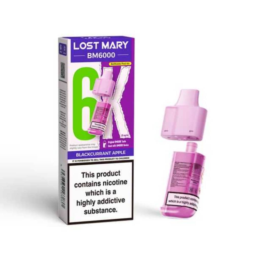 Lost Mary Bm6000 Pods Pack of 5 Blackcurrant Apple