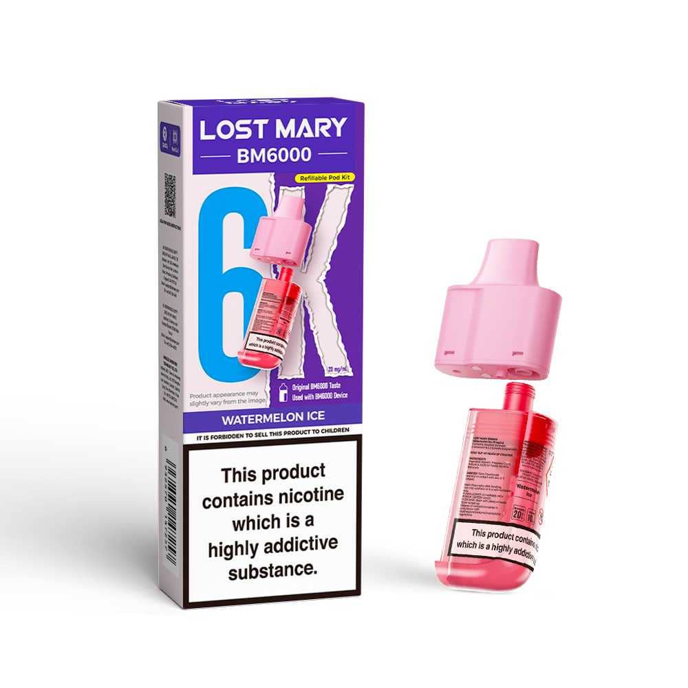 Lost Mary Bm6000 Pods Pack of 5 Watermelon Ice