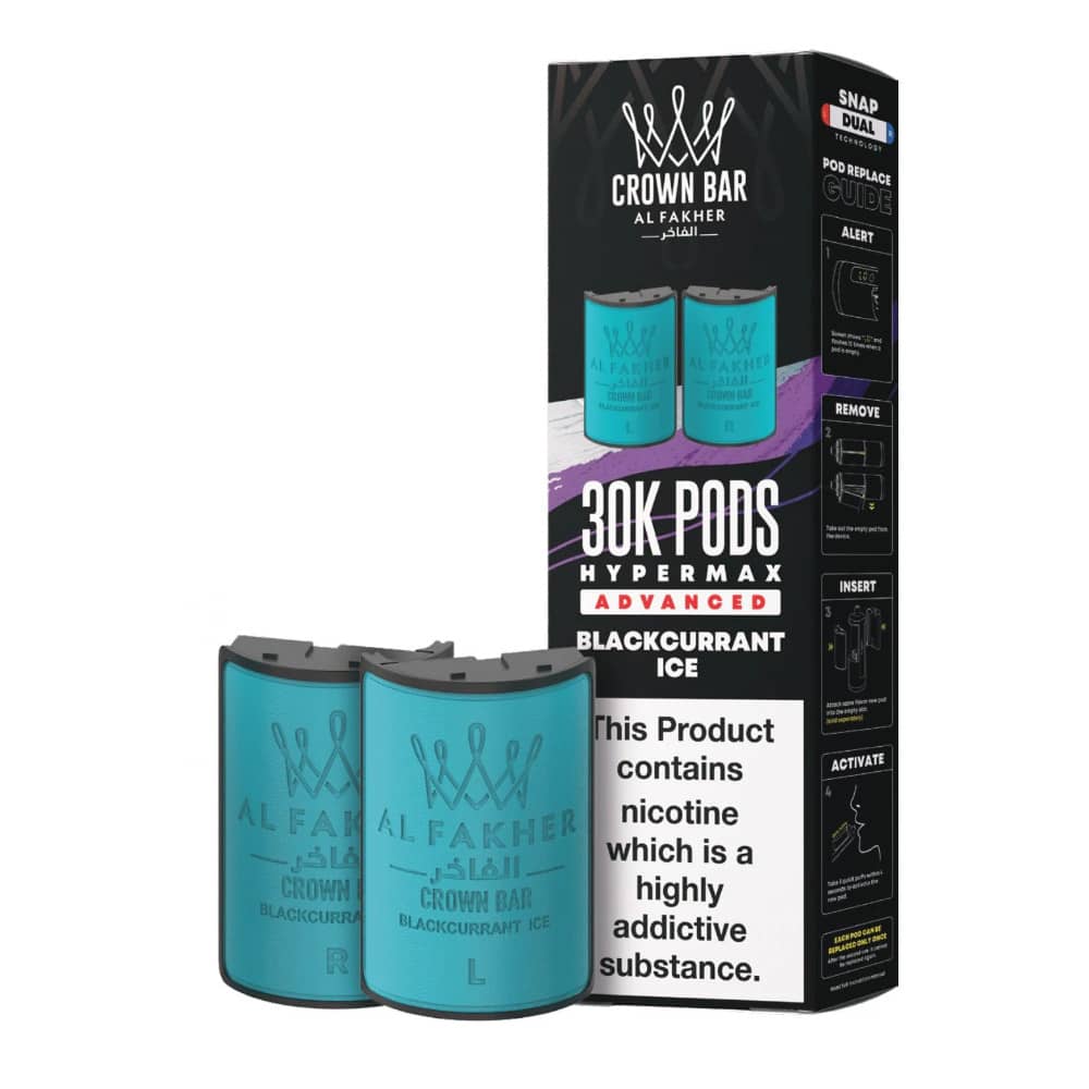 Al Fakher 30k Hypermax Pods Pack of 5 Blackcurrant Ice