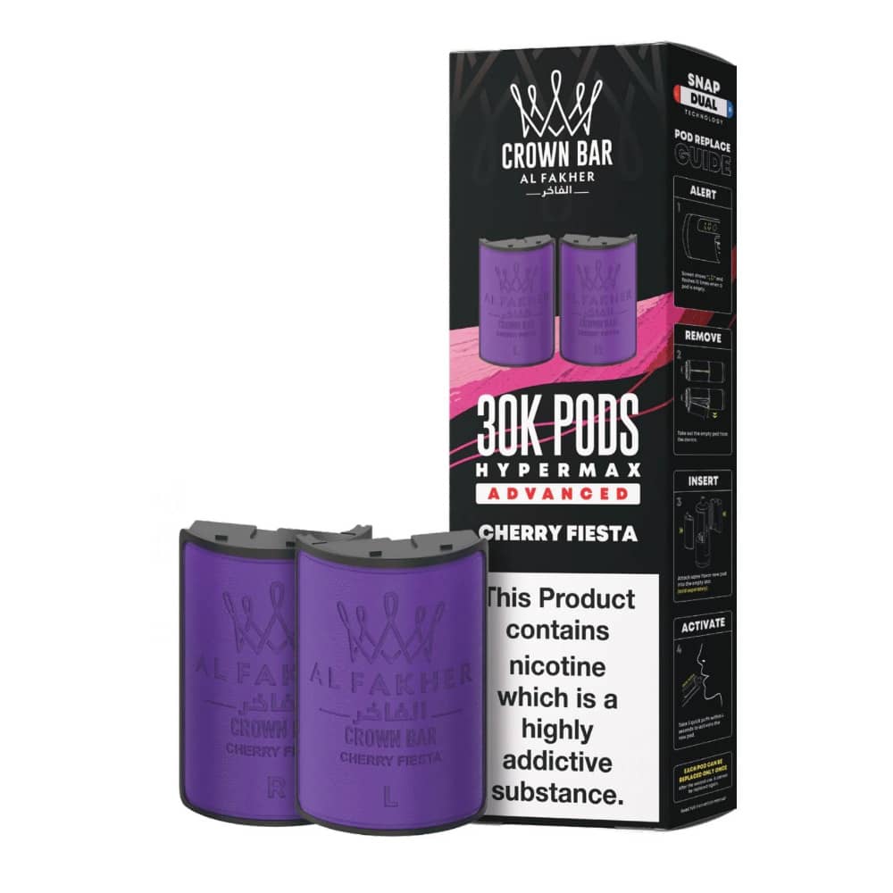 Al Fakher 30k Hypermax Pods Pack of 5 Cherry Fiesta