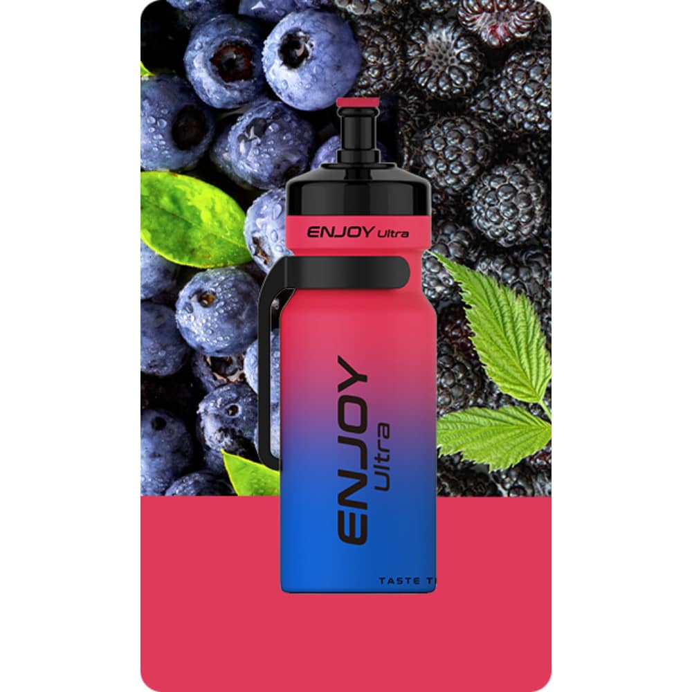 Enjoy Ultra 9000 Vape Kit Box of 10 Blueberry Sour Raspberry