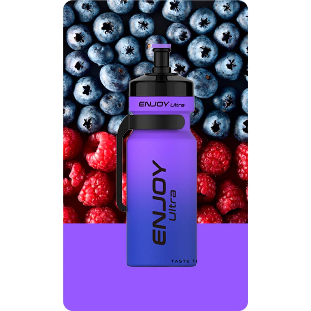 Enjoy Ultra 9000 Vape Kit Box of 10 Blueberry Raspberry