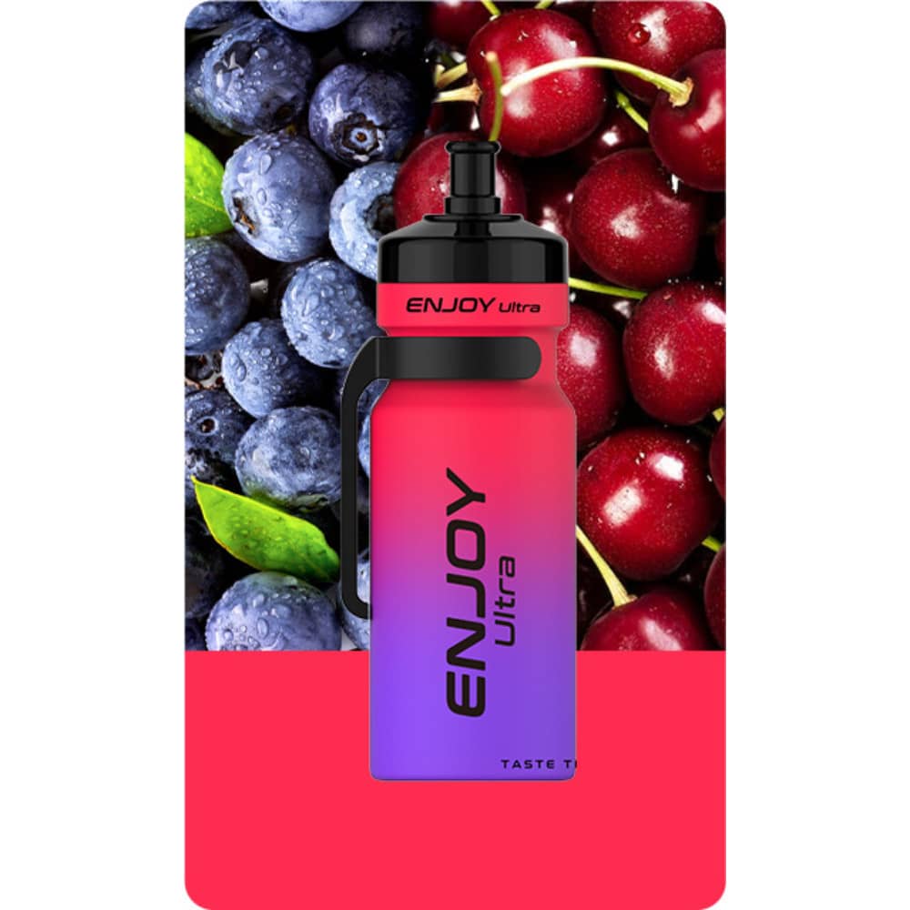 Enjoy Ultra 9000 Vape Kit Box of 10 Blueberry Cranberry Cherry