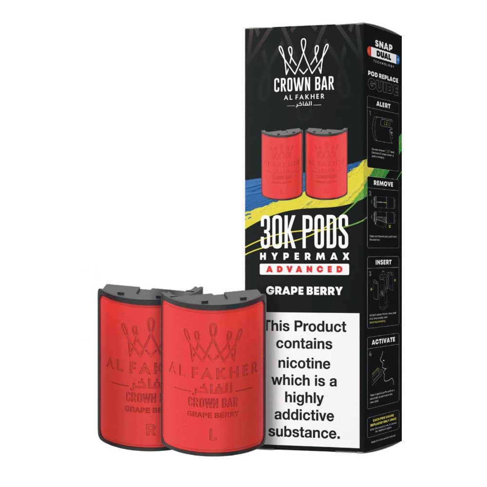 Al Fakher 30k Hypermax Pods Pack of 5 Grape Berry