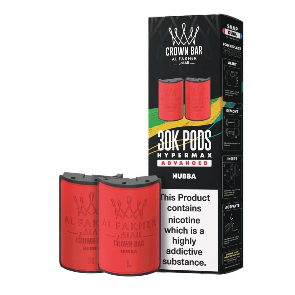 Al Fakher 30k Hypermax Pods Pack of 5 Hubba