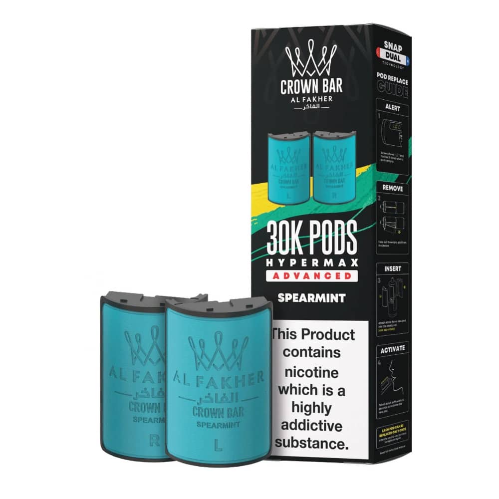 Al Fakher 30k Hypermax Pods Pack of 5 Spearmint