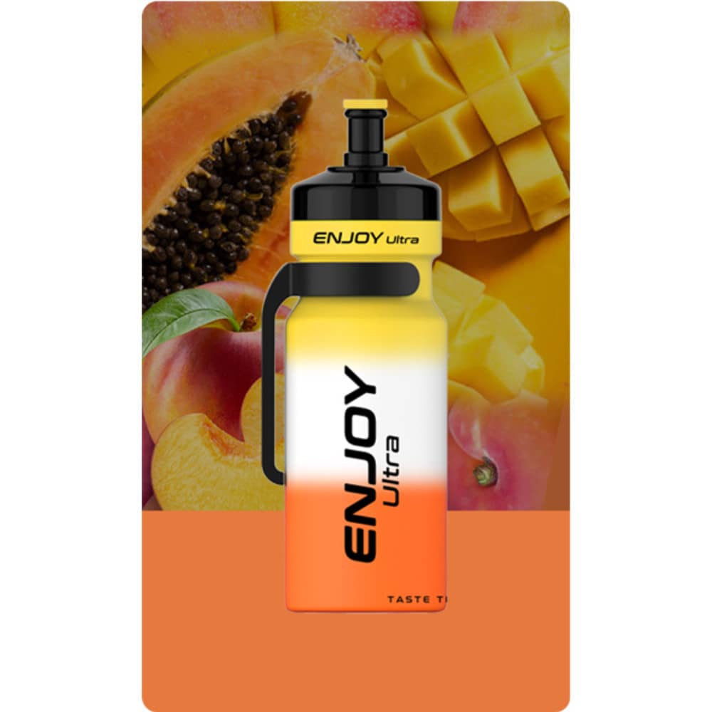 Enjoy Ultra 9000 Vape Kit Box of 10 Mango Peach Papaya