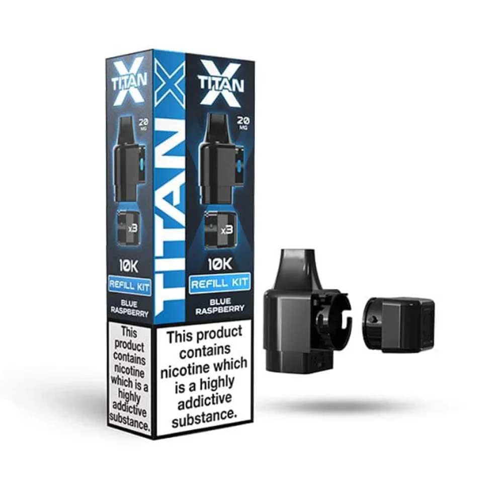 Titan X 10K Prefilled Pods Pack of 10 Blueberry Raspberry