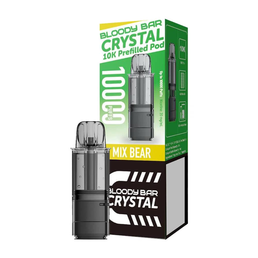 Bloody Bar Crystal 10k Pods Pack of 5 Mix Bear
