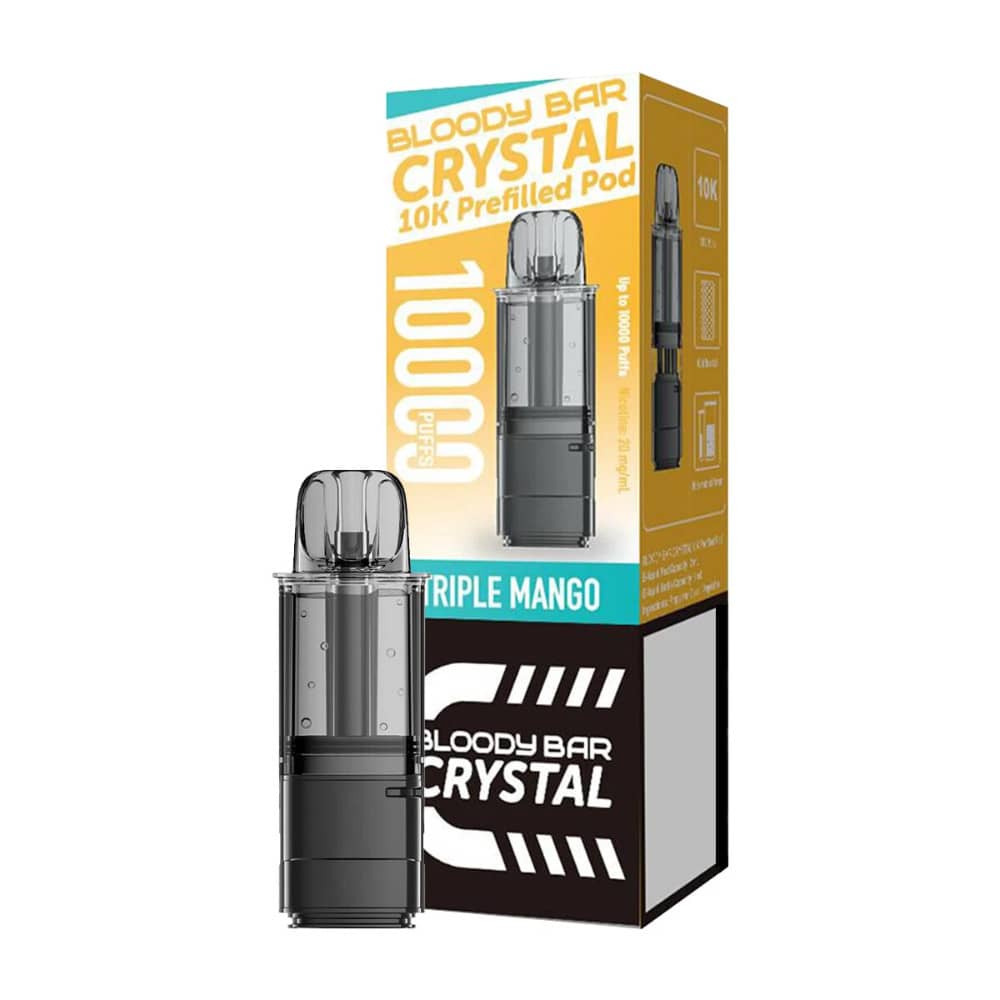Bloody Bar Crystal 10k Pods Pack of 5 Triple Mango