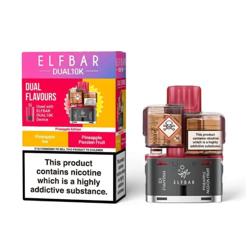 Elf Bar Dual 10k Pods Pack of 5 Pineapple Edition